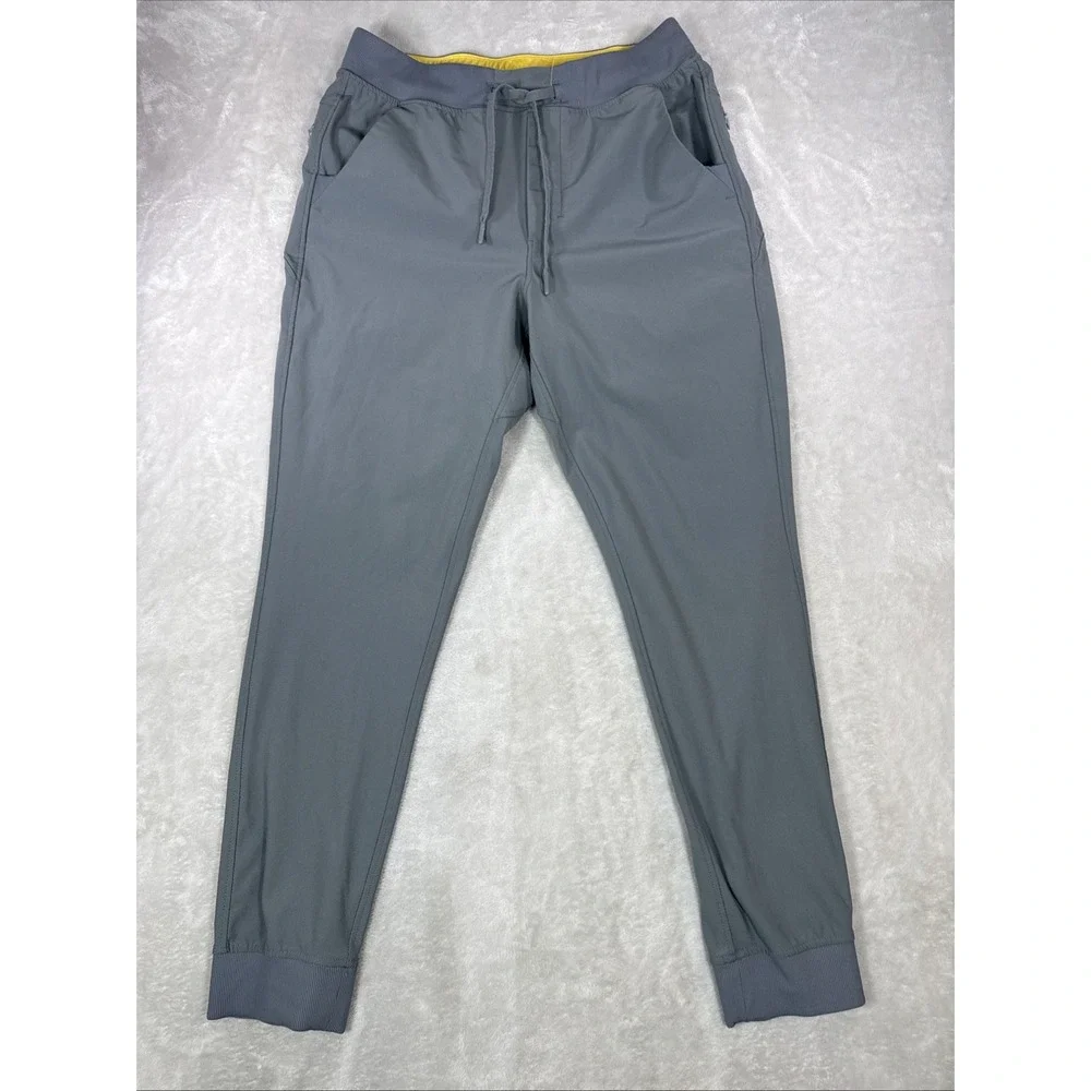 Bird Dog Jogger Pants Men Large 32X30 Gray Lined Performance Stretch Boom